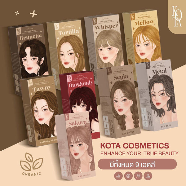 Hair colour by kota cosmetics Thailand