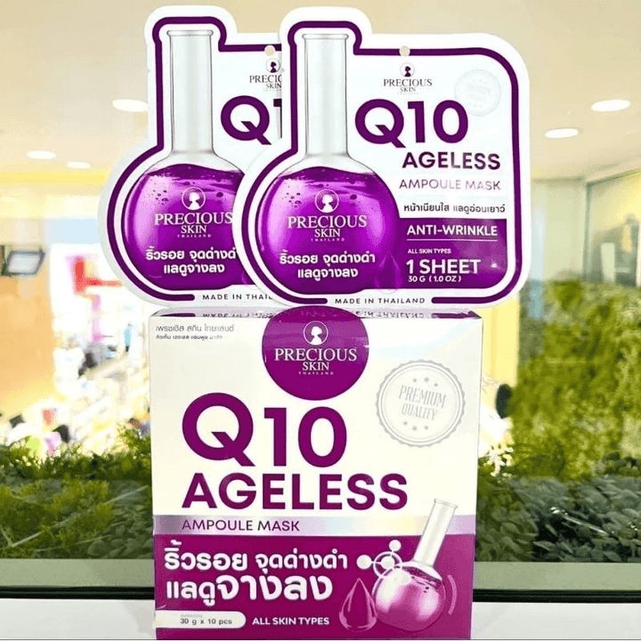 Precious skin Ampoule mask 30g Q1O Ageless Anti aging