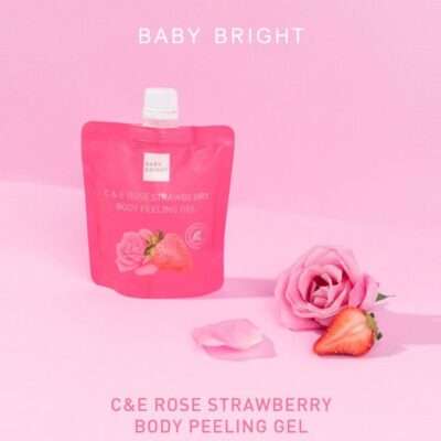 BABY BRIGHT C & E ROSE STRAWBERRY BODY PEELING GEL 200ML