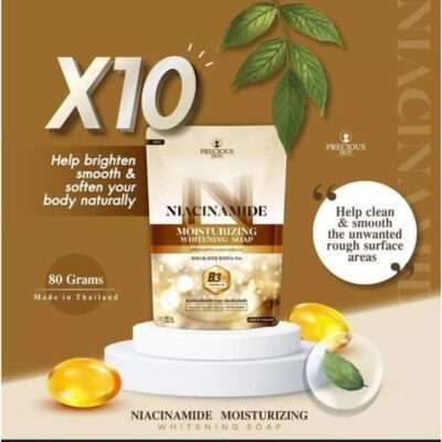 Precious Skin Thailand Niacinamide Moisturizing & Whitening Soap, 80g