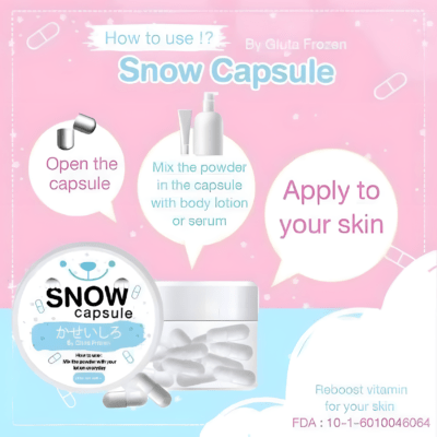 Gluta Snow Capsule For Whitening 30gm