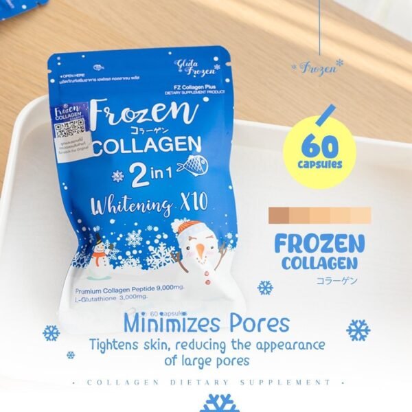 Frozen Collagen and Glutathione Dietary Supplement 60 caps - Image 5