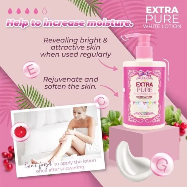 Extra Pure Glut Lotion from Precious Skin Thailand with SPF 100 PA++ 300ml With Glutathione and Collagen - Image 2