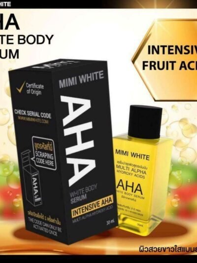 MIMI White AHA Whitening Body Serum Bleaching Brightening Skin 30 ml